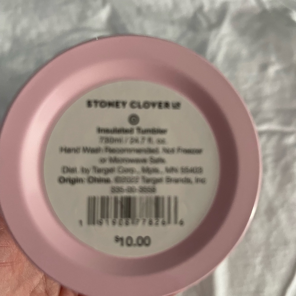 Stoney clover tumbler. Brand new.